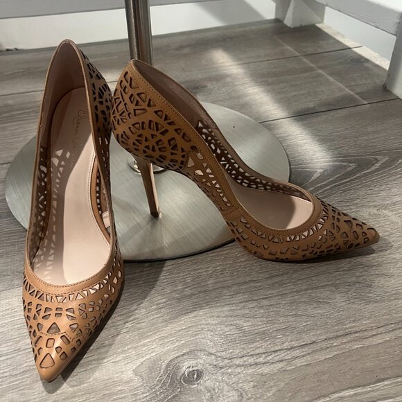 Eleanor Anukam Nude Cutout Heels - Size 11 - Never Worn - Luxury! - Picture 1 of 6